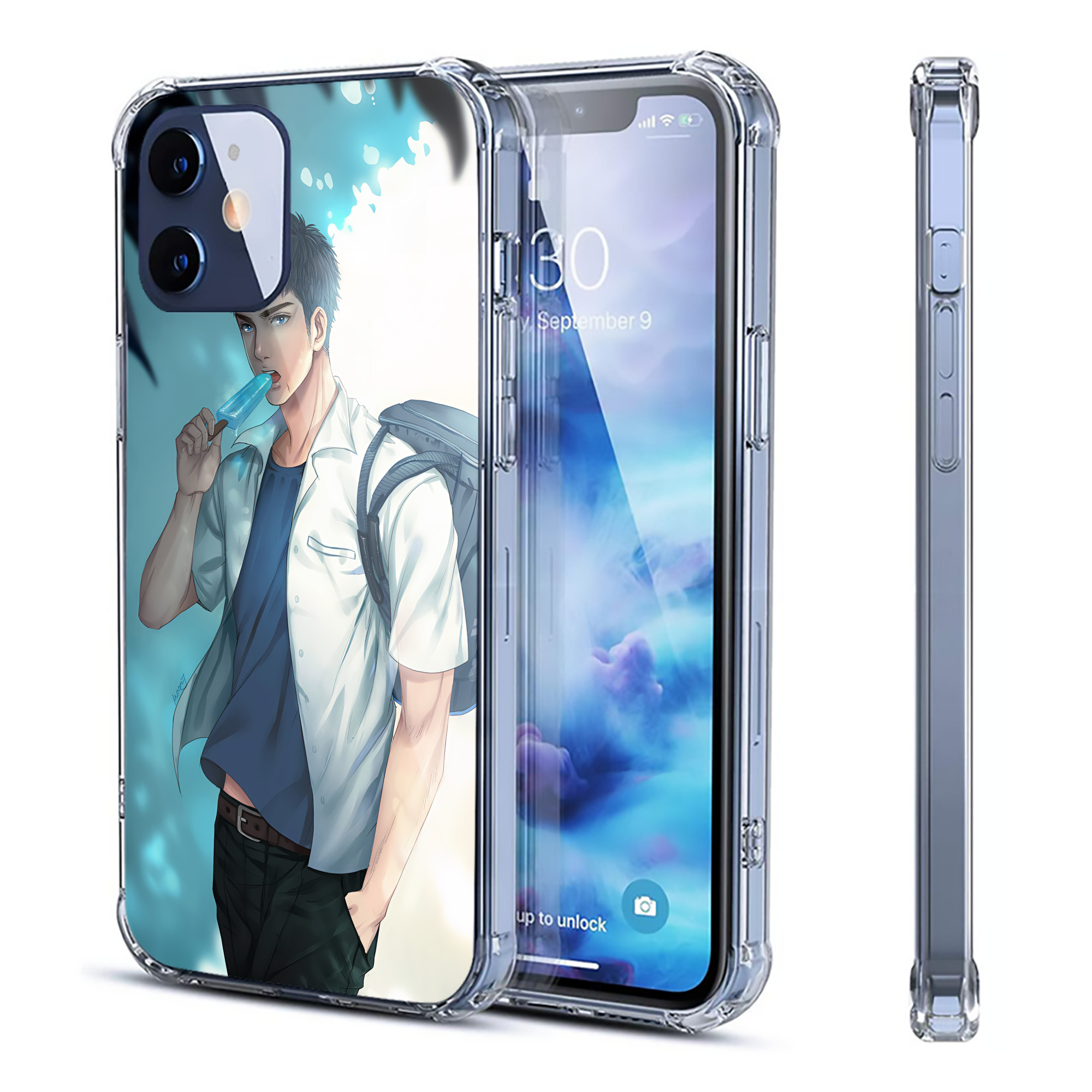 （画像用） SLAM DUNK／スラムダンク 【iPhone 12シリーズ対応】透明スマホケース（クリアソフトケース）